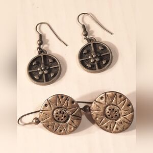 Pewtery Tone Earings